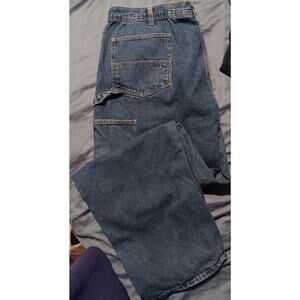 Berne Brand Men's Mens Blue Jeans Carpenter 46 x 32 Great Condition